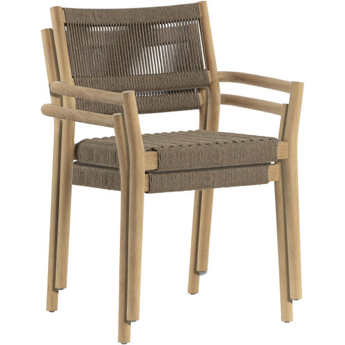 Kavala Natural Outdoor Stackable Dining Armchair, Set Of 2